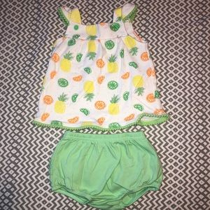 Isaac Mizrahi Matching Sets - Baby Girl Lime Green Two Piece Isaac Mizrahi Matching Sets - Baby Girl Lime Green Two Piece